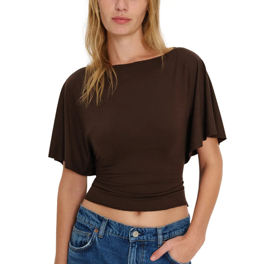 Cinched Waist Knit Top